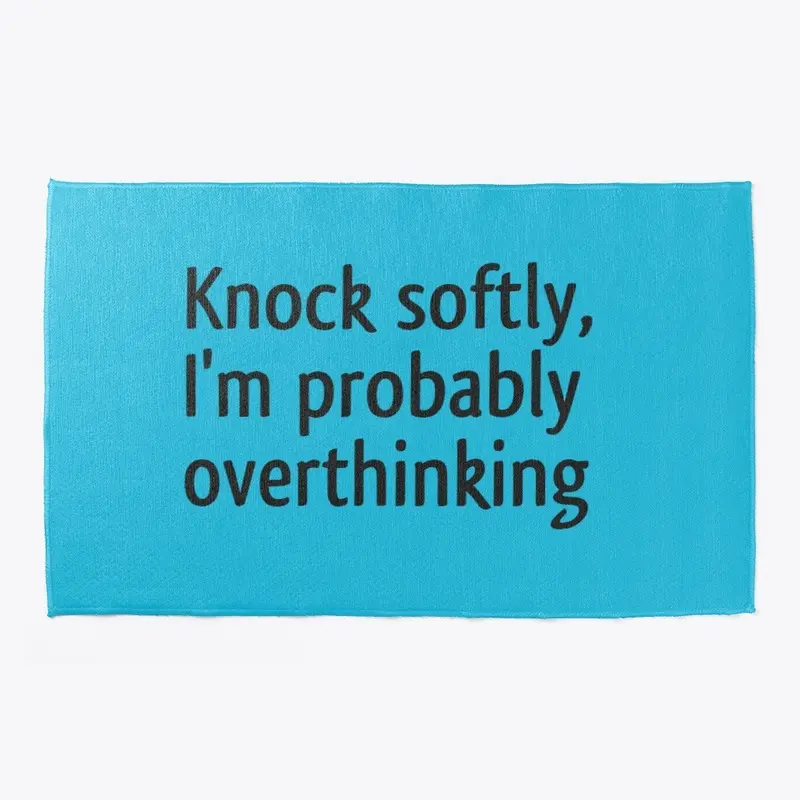 "Knock Softly" Welcome Mat